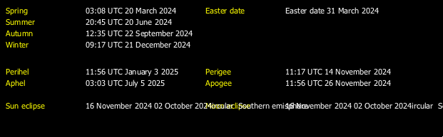 Additional Moon facts from Weather-Display